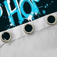 thumbnail image 4 of Feelyou Hip Hop Music Black Out Curtains for Child, Black Blue Graffiti Curtains Pack of 2 (42x63 Each), Street Artwork Bedroom Curtains, Blackout Curtains Bedroom Decor, 4 of 6
