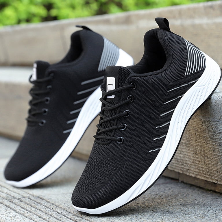 TW Mens Running Shoes Size 41 Black Blue Lightweight Breathable Sneakers. Men main image 3