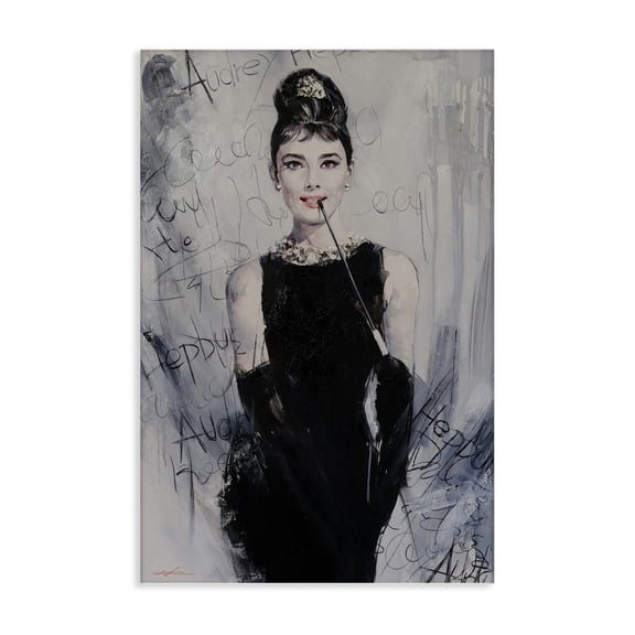 Stupell Industries Classic Audrey Modern Details People Painting Wrapped Canvas Canvas Art Print Wall Art, 16 x 24