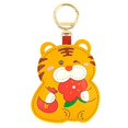 thumbnail image 2 of Llavero YONGSHENG colgante de cuero PU tigre amarillo unisex, 2 of 3