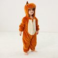 thumbnail image 5 of Tao Tao Toddler Christmas Outfits Unisex Baby Animal Clothes Romper Infant's Zip Up Hooded Jumpsuit One Piece for Kids Holiday Birthday Orange 12 Months, 5 of 9
