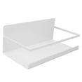 thumbnail image 4 of Estante magnético para especias que ahorra espacio, de una sola capa para refrigerador y microondas, incluye 3 accesorios, color blanco, 4 of 8