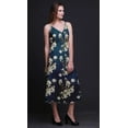 thumbnail image 4 of Bimba Robe Florale pour Femmes à Bretelles Spaghetti Col en V Midi Plage - Grande, 4 of 5
