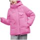 thumbnail image 1 of Parkas de manga larga para mujer, abrigo informal, cómodo, de manga larga, con cremallera y cordón, con capucha y bolsillo, con cordón, 1 of 4