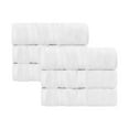 thumbnail image 2 of Superior Smart Dry 6-Piece Zero Twist Soft Cotton Hand Towel Set, Quick Dry Fade Resistant, White, 2 of 11
