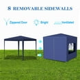 thumbnail image 7 of Canopy Tent,10x10 ft Party Tent Outdoor Heavy Duty Gazebo Wedding Canopy, 4 Removable Walls Canopy,Blue, 7 of 7