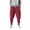 Red, variant on Sentmoon Linen Pants for Men Elastic Waist Drawstring Loose Fit Wide Leg Sweatpants with Pockets Elastic Hem Solid Color Quick Dry Beach Pants Delightful Boys for Summer Sports Wear Red XXL