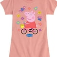 thumbnail image 3 of Peppa Pig - Bike Butterflies - Girls Toddler And Youth Fitted Short Sleeve Tee, 3 of 5