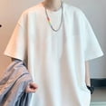 thumbnail image 5 of Homme en Vrac Hauts de Couleur Unie, Homme Manches Courtes Col Rond Manches Courtes Solide Col Rond Chemise Homme Basic Summer Tops State-of-the-Art Design, 5 of 5