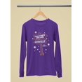 thumbnail image 3 of Christmas Frogtown Hollow Waterville Sign Women's Long Sleeve, 3 of 3