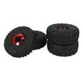 thumbnail image 4 of 4PCS RC Wheel Crawler Tire Set, Robust Rubber Tires and Metal Hubs, Excellent Grip, Shock Absorption, Easy to Install, Compatible with Redcat, Axial SCX10, D90, Hpi, 4 of 7