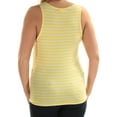thumbnail image 4 of maison Jules Womens Tie Hem Tank Top, Yellow, Large, 4 of 4