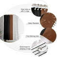 thumbnail image 6 of Shower Curtain Brown Black Lines Shower Curtains for Bathroom Decor Boho Style Shower Curtain Sets with Hooks Waterproof Fabric Bath Curtain Small Stall 36" X 72", 6 of 6