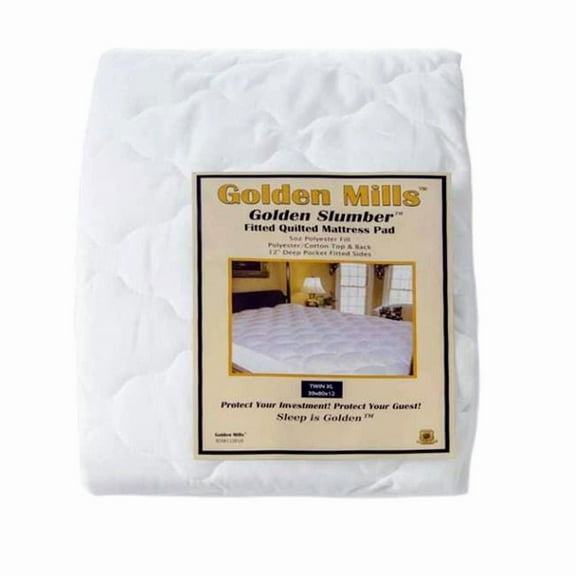 DDI 2379797 Golden Slumber Quilted Mattress Pads, Full Extra Large Size - Case of 12