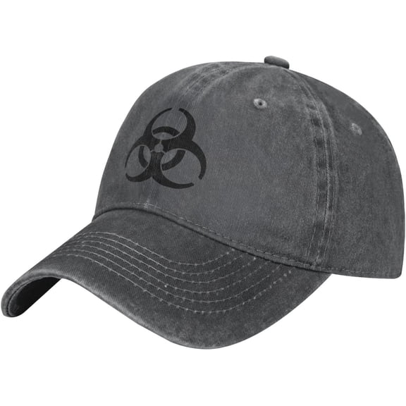 Biohazard Warning Symbol Unisex Cowboy Cap Baseball Hat Adjustable Denim Dad Hat