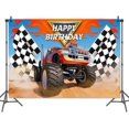thumbnail image 4 of Monster Machines-vajilla desechable para fiesta de niño, tema de coche, camión, coche, globo, servilleta, taza, pancarta, decoración para fiesta de bienvenida de bebé y cumpleaños, 4 of 4