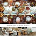 thumbnail image 4 of Fall Thanksgiving Table Runner, Navy Blue Pumpkins Green Eucalyptus Leaves Cotton Linen Farmhouse Table Decor for Home,Kitchen,Dining Room,Indoor,Outdoor,Small 13X36 Inches Sage Farmhouse Plaid, 4 of 7