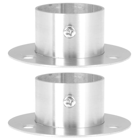 unbranded  2 Pcs Black Handrail Bracket Outdoor Wall Mount Brackets