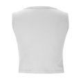 thumbnail image 6 of Jerdar Women's Sleeveless Scoop Neck Ribbed Tank Tops Lightweight Fitted Cami Tee Shirts L, 6 of 7