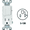 White, variant on Leviton Duplex Receptacle — Decora® Rocker-Style Design in White — UL Listed for US Residential Electrical Code Compliance, Drop-in NEC-Standard Wiring