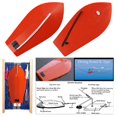 thumbnail image 4 of Hot Red Adjustable Weight Diver Plate Artificial Bait Trolling Tool Plan Fishing Diving Board 9#, 4 of 8