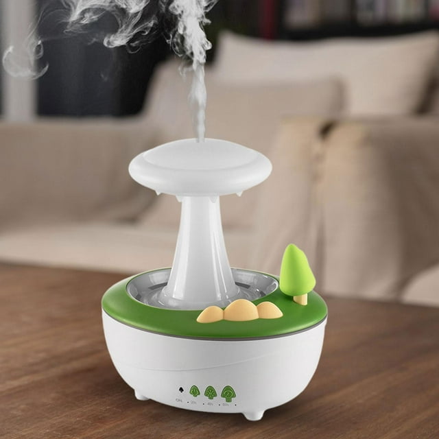 Temporizador de mesa de regalo de difusor de aceite esencial 280 ml de gota de gota de aire Humidificador eléctrico para chimenea
