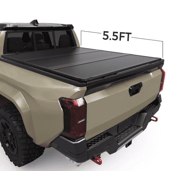 5.5ft Hard 3-Fold Truck FRP Tonneau Cover for 2014-2021 Toyota Tundra WaterProof