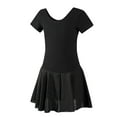 thumbnail image 1 of Miqool Robe de Ballet pour Filles Classique à Manches Courtes Justaucorps de Danse avec Jupe Tenues de Ballerine pour Enfants, 1 of 8