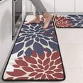 thumbnail image 2 of Kitchen Rugs Sets Of 2,Red and Blue Pioneer Flower Pattern Anti Fatigue Kitchen Mat Rugs Non Slip Washable,Decorative Kitchen Floor Mats for Kitchen,Sink,Laundry,17"x47"+17"x47", 2 of 5