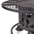 thumbnail image 3 of Mainstays 40-Inch Wood Burning Fire Pit with Star Design and Cooking Grate, 3 of 10