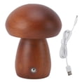 thumbnail image 2 of Pequeña Lámpara De Seta De Madera, 1000 MAh, Ahorro De Energía, Luz Nocturna De Madera Inalámbrica, Atenuación Continua Para Dormitorio, 2 of 7
