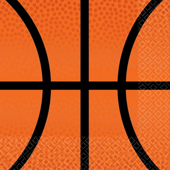 Basketball Alley Oop Paper Beverage Napkins 40 Per Pack