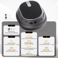 thumbnail image 4 of -53dB Hybrid Active Noise Cancellation Bluetooth Headphones 5.4, Transparent Modes, 50H Playtime with LED Display, Deep Bass, Clear Call, Comfort Fit Over Ear Headphones for Travel Office PC Black, 4 of 14