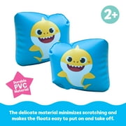Pinkfong Baby Shark Inflatable Arm Ring Floats for Swimming, Summer Pool Floaties, Kids Ages 2+