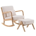 thumbnail image 5 of (50x25x40cm) Footrest Stool, Rocking Chair, Footrest Stool, Nordic A-type Beige, 5 of 13