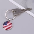 thumbnail image 2 of CIMAXIC US Flag Key Ring 2pcs US Flag Keychain Creative American Flag Keychain Key Ring Souvenir Patriotic Gift,2.36"X1.18"X0.2", 2 of 5