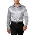 thumbnail image 2 of Mens Long Sleeve Button Down Shirts Casual Lightweight Basic Shirts Loose Comfortable Fashion Daily Wear Grey Size XL, 2 of 7