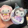 thumbnail image 2 of Dibujos animados Sanrios Melody Kuromi Hello Kitty Baby Series Kawaii chupete colgante llavero muñeco de peluche regalo de vacaciones juguetes para niños Dengxun unisex, 2 of 2