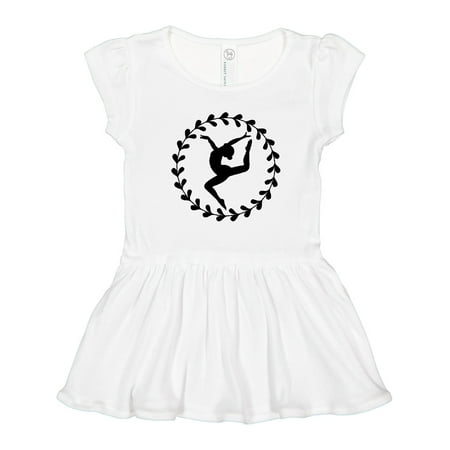 

Inktastic Dance Silhouette Ballerina Gift Toddler Girl Dress