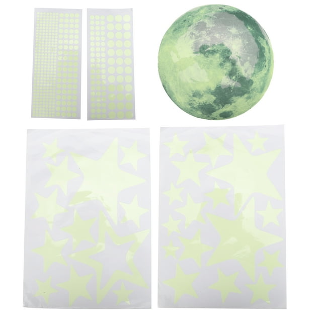 Luminous Moon Star Wall Sticker Glow in The Dark Moon Star Wall Decals for Spas Beauty Salons