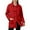 Red, variant on Wool Feel Double Breasted Pea Coat for Women, Peter Pan Collar Mid-Length, Casual Outerwear with Pockets, 1 Piece, M-4XL, Plus Size Friendly