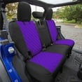 thumbnail image 6 of For Jeep Wrangler JL 4DR 2018-2023 FH Group Neoprene Custom Fit Car Seat Covers Full Set - Purple, 6 of 9