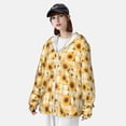 thumbnail image 3 of Lsque Coffee Plaid Sunflower UPF 50+ Lightweight Sun Protection Men's Women's Long Sleeve Shirt, Hoodie Performance -Medium, 3 of 9