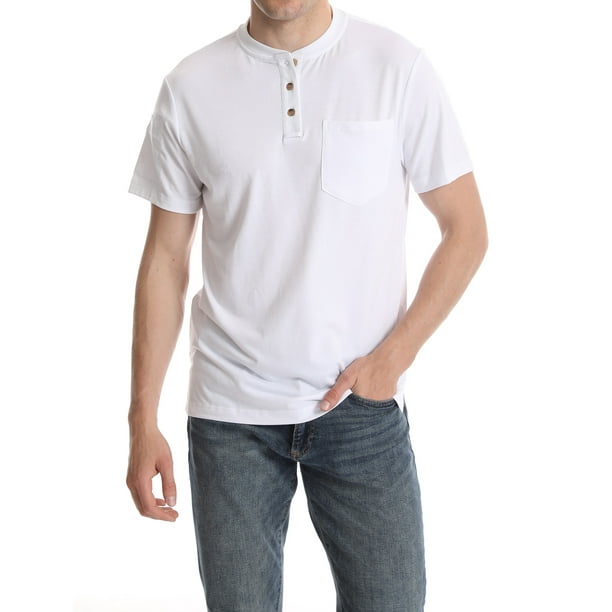 SWISSWELL Men's Henley Shirts Casual Short Sleeve Button-Down T-Shirt ...