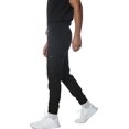 thumbnail image 2 of Members Only Men's Premium Drawstring Jogger Cargo Scrub Pants with 11 Pockets - Black - L, 2 of 6