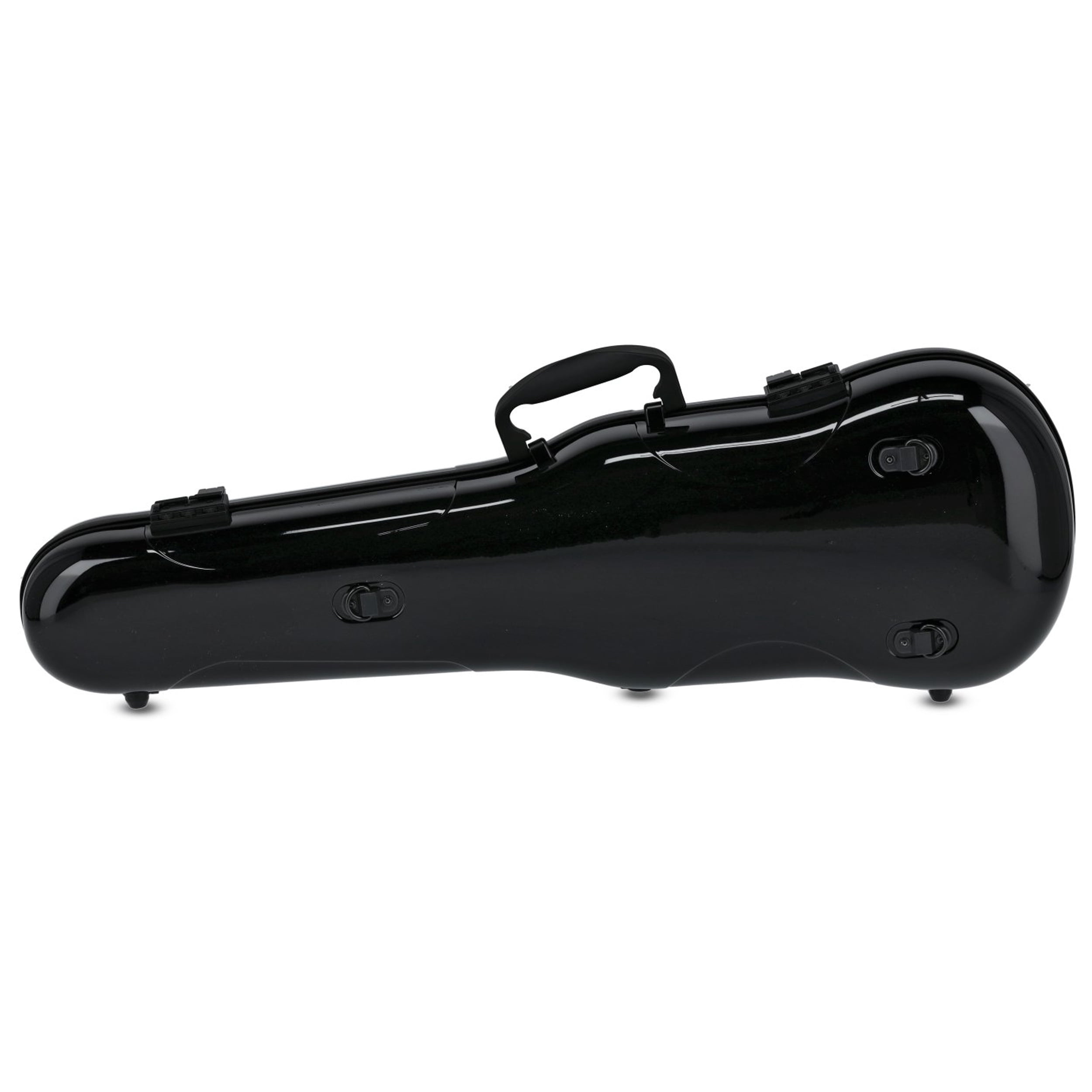 GEWA Violin Case, Air 1.7, Shaped, 4/4, Black/Black, High Gloss, w/Subway Handle