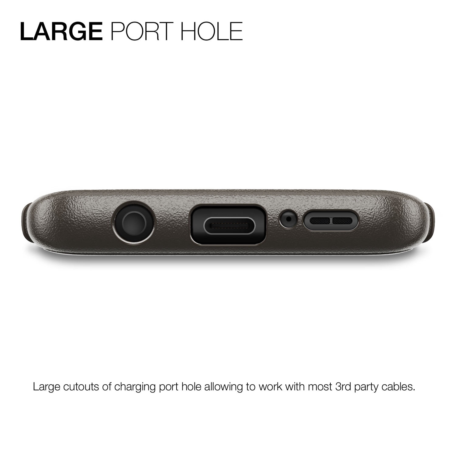 Patchworks Mono Grip Case in Taupe For Samsung Galaxy S9 Plus