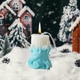 thumbnail image 5 of Mecorevxz Christmas Decorations Christmas Geometric Roman Column Scented Candle Elegant Blue and White Gradient with Star Decorations for Home Decoration or Gift Giving, 5 of 7