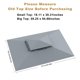 thumbnail image 5 of Toldo para barbacoa ABCCANOPY, 153 x 75 cm, doble nivel, gris, 5 of 9