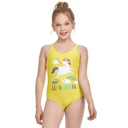 LSLJS Girls Two-Piece Swimsuits Bikini Sets Holiday Cute SunFlower